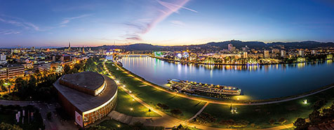 Linz - Aussicht vom Arcotel Nike