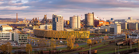 Linz - Aussicht auf die Stahlindustrie