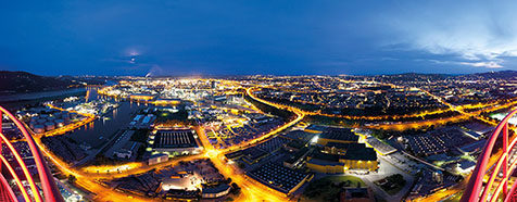 Linz - Aussicht vom Fernheizkraftwerk