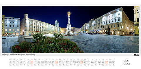 Juni - Hauptplatz am Abend