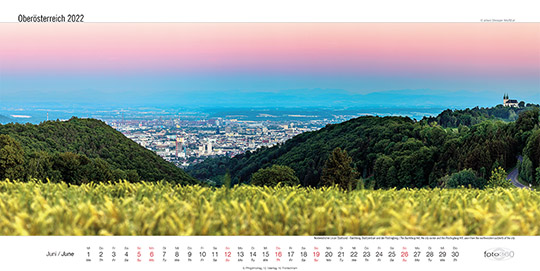 Linz - Nordwestlicher Linzer Stadtrand - Bachlberg, Stadtzentrum und der Pöstlingberg