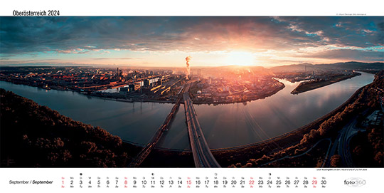 Linzer Industriegebiet von oben