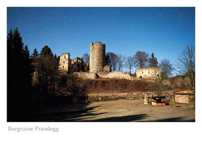 Burg ruine Prandegg Postkarte